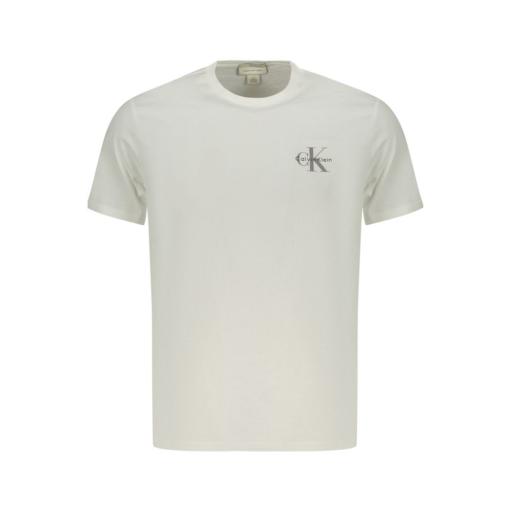 Camiseta de algodón blanco Calvin Klein para hombre