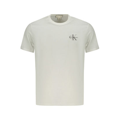 Camiseta de algodón blanco Calvin Klein para hombre
