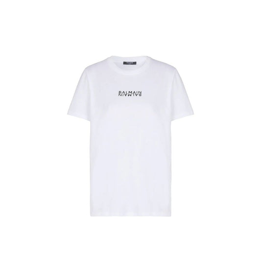 Camiseta Balmain de Algodón Blanco