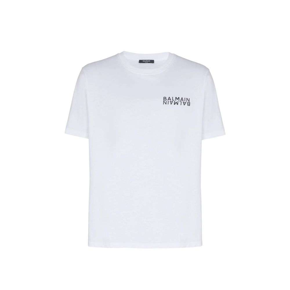 Camiseta Balmain de Algodón Blanco