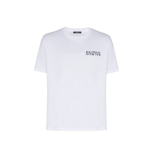 Camiseta Balmain de Algodón Blanco