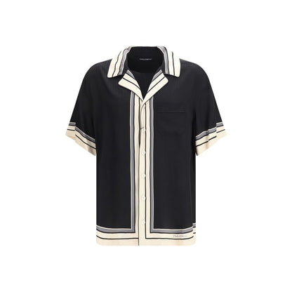 Chemise manches courtes en soie multicolore Dolce & Gabbana