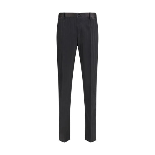 Pantalones de vestir Dolce & Gabbana de lana negra Oves Aries