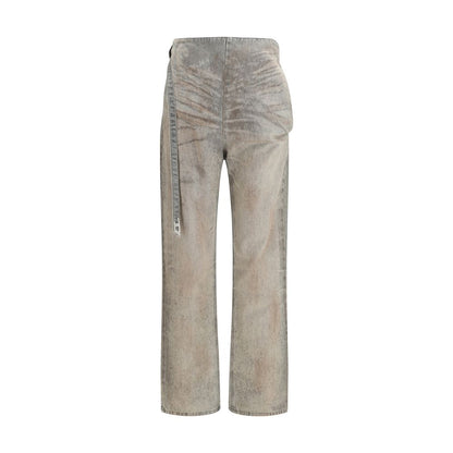 Vaqueros Diesel gris algodón corte ajustado