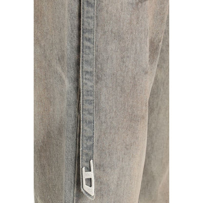 Vaqueros Diesel gris algodón corte ajustado