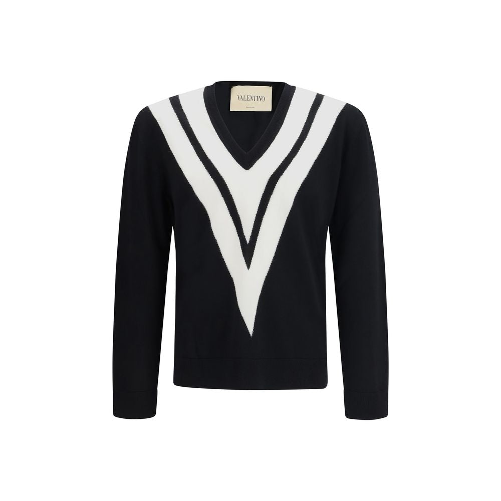 Sudadera Oves Aries de Lana Negra Valentino Garavani
