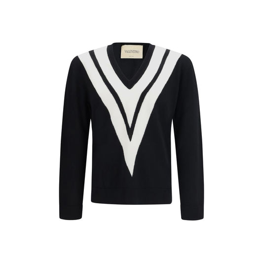 Sudadera Oves Aries de Lana Negra Valentino Garavani