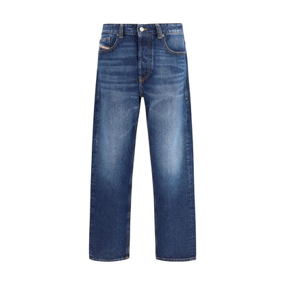 Jeans Tapered Diesel de Algodón Azul