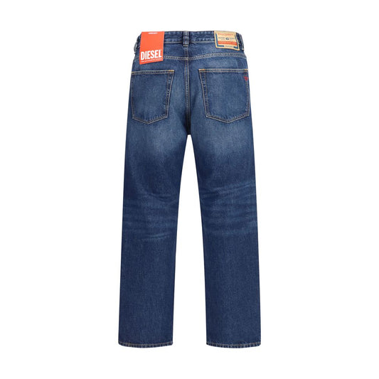 Jeans Tapered Diesel de Algodón Azul