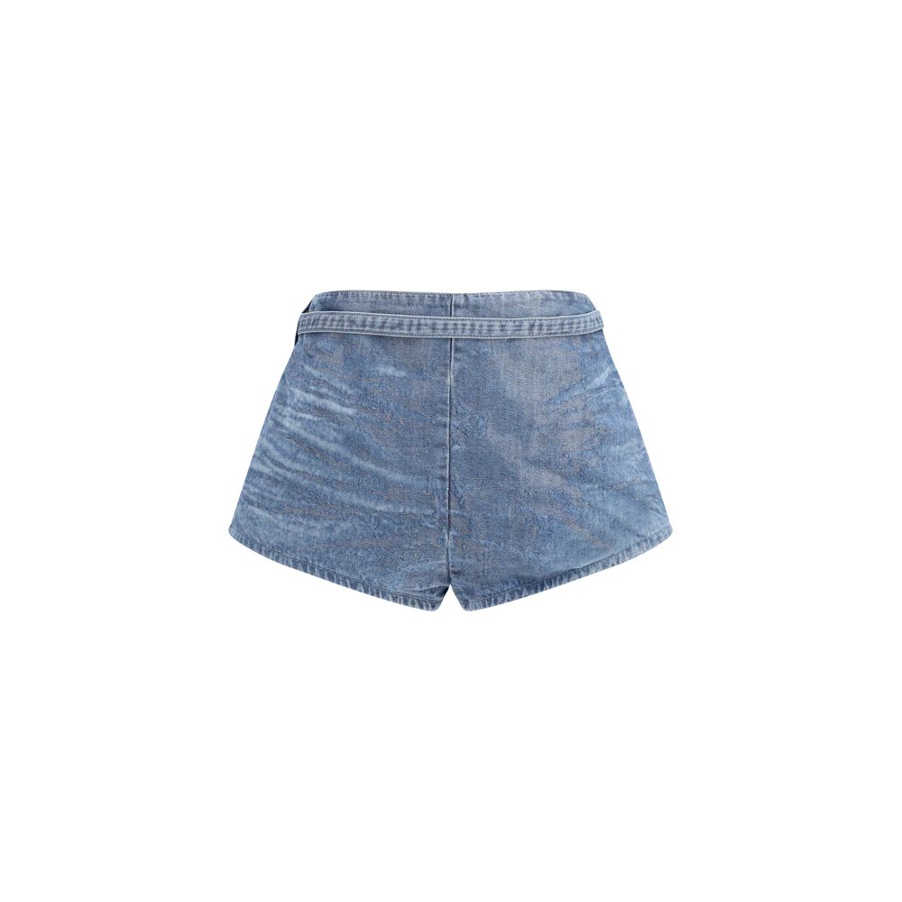 Pantalones cortos de algodón azules Diesel tipo bermuda
