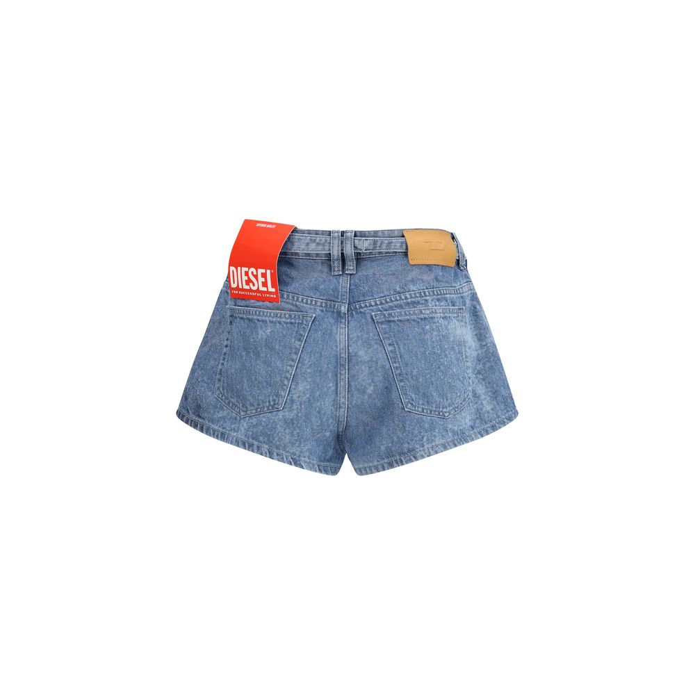 Pantalones cortos de algodón azules Diesel tipo bermuda