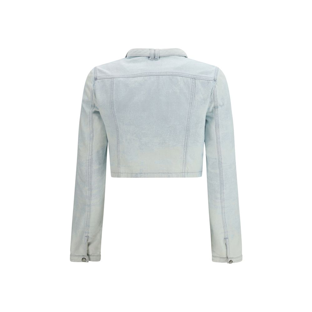 Chaqueta motera de algodón azul Diesel