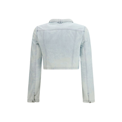 Chaqueta motera de algodón azul Diesel