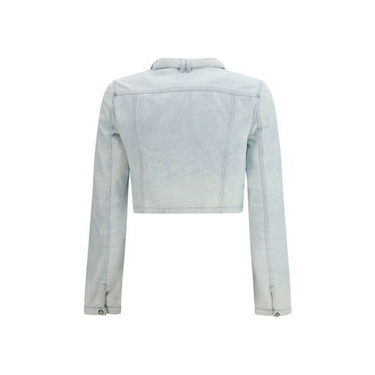 Chaqueta motera de algodón azul Diesel
