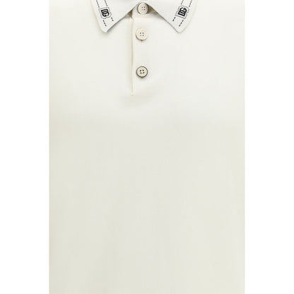 Camisa Polo Dolce & Gabbana de Seda Beige