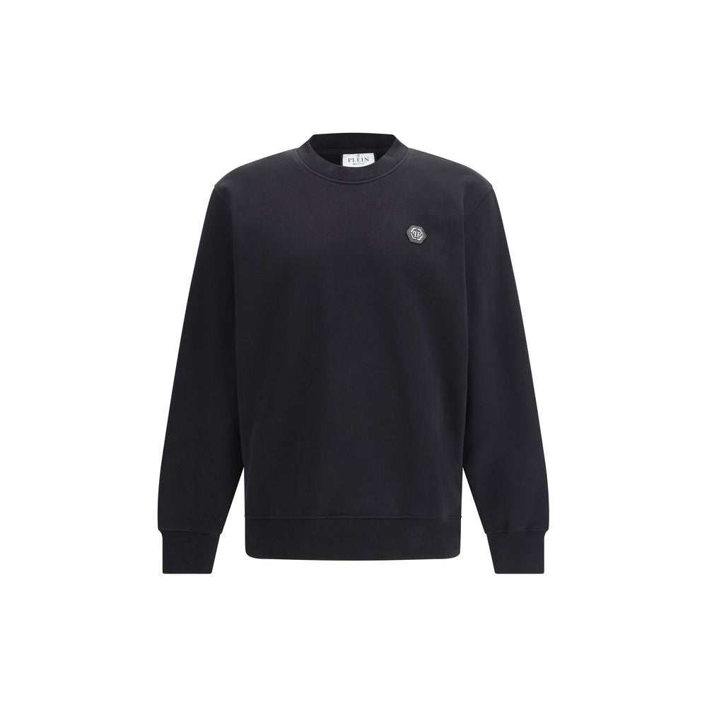 Sweat-shirt Philipp Plein en coton noir coupe droite