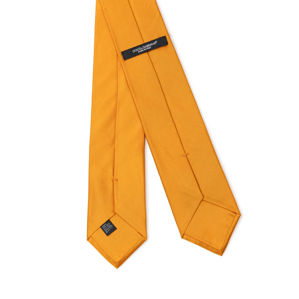 Corbata de seda naranja Dolce & Gabbana