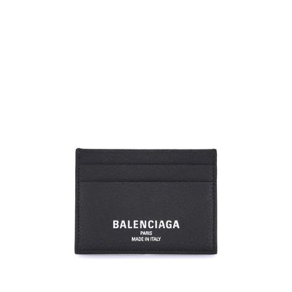 Monedero Balenciaga Negro De Piel Ovis Aries Compacto