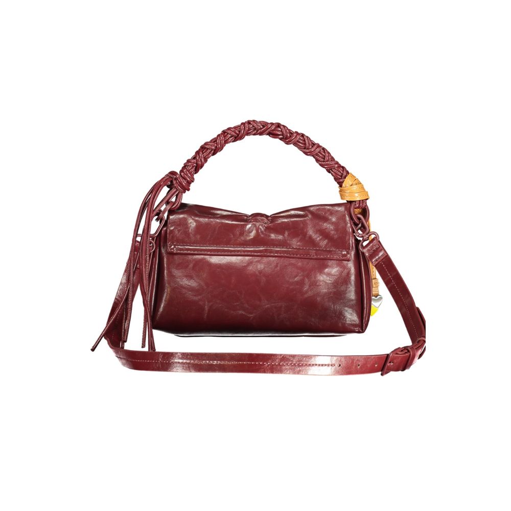 Mini sac pour femme Desigual bordeaux en polyuréthane