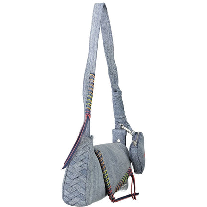 Sac à bandoulière pour femme Desigual Azzurro en coton