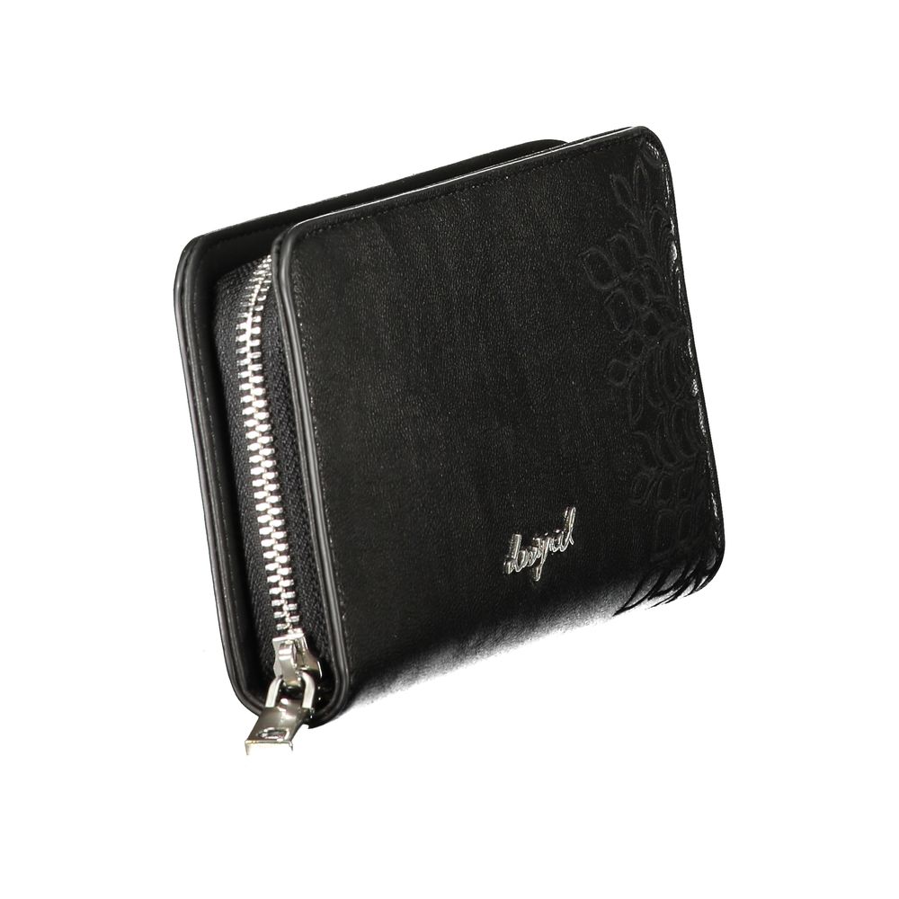Portefeuille pour femme Desigual Nero en polyuréthane