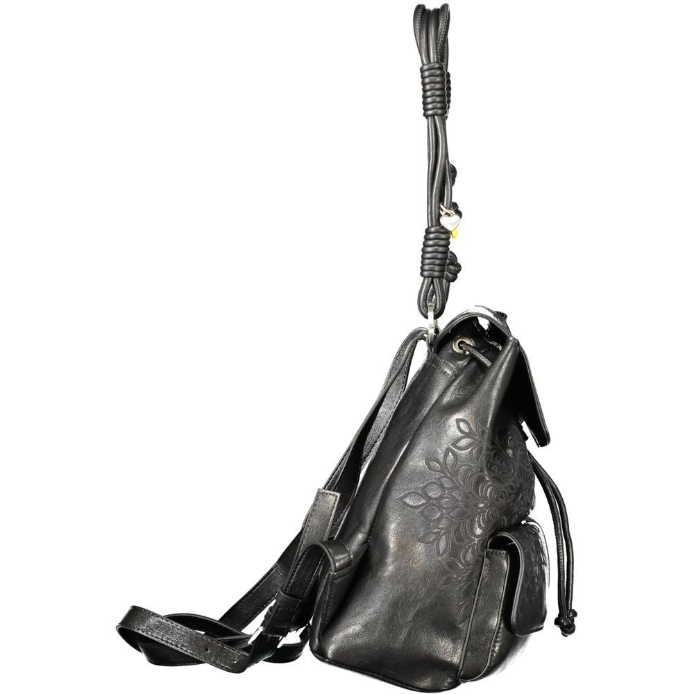 Desigual Black Polyurethane Women's Mini Backpack