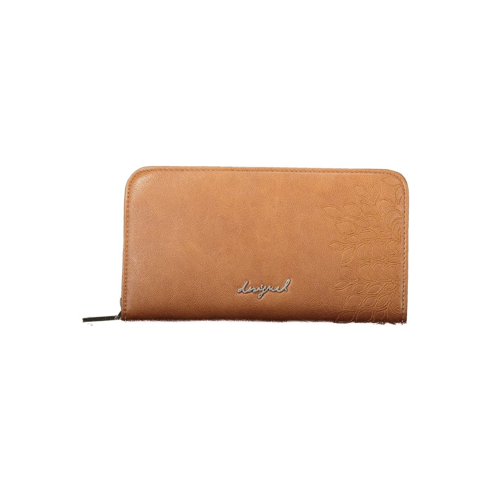 Portefeuille pour femme Desigual marron en polyuréthane