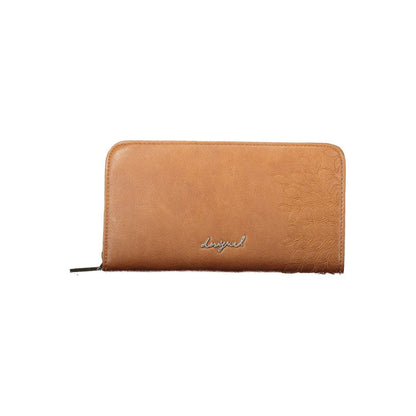 Portefeuille pour femme Desigual marron en polyuréthane
