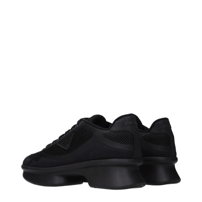 Zapatillas bajas Prada de tela negra