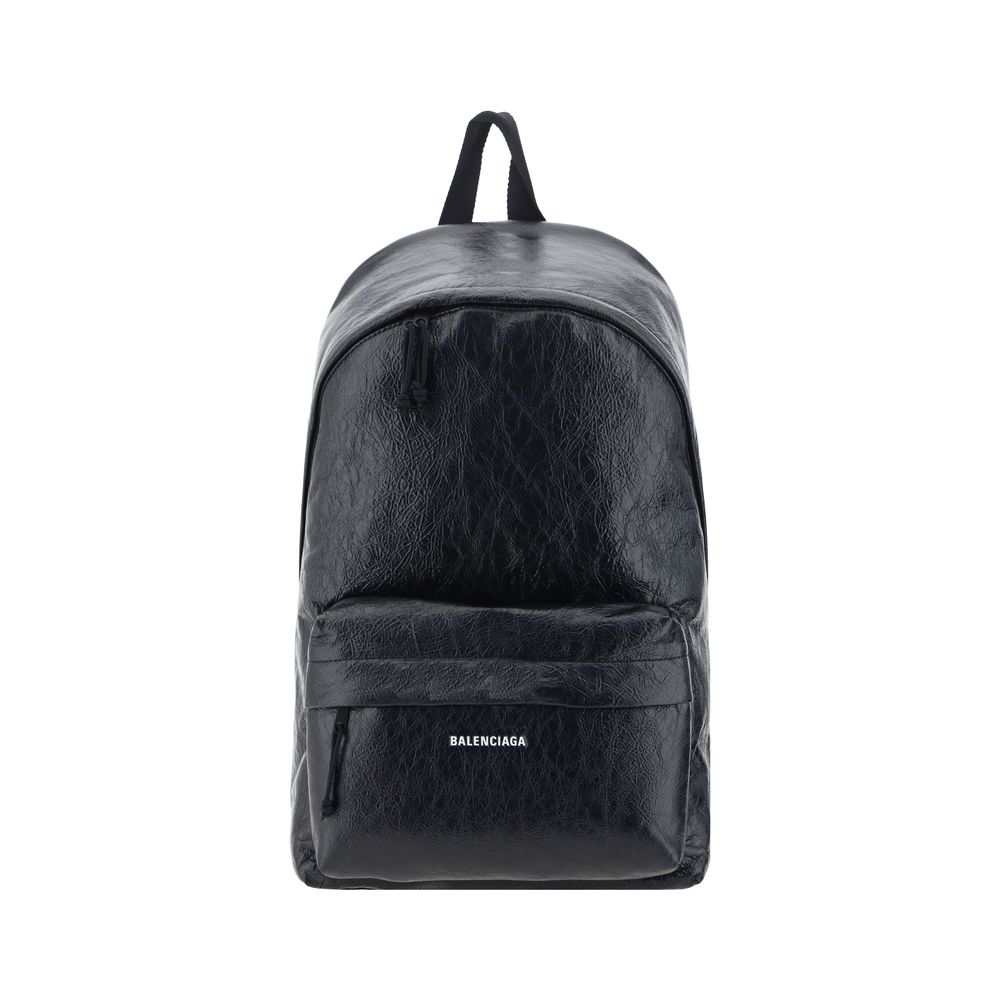 Mochila Balenciaga Cuero Negro Bos Taurus De Ternera