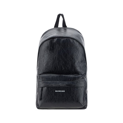 Mochila Balenciaga Cuero Negro Bos Taurus De Ternera