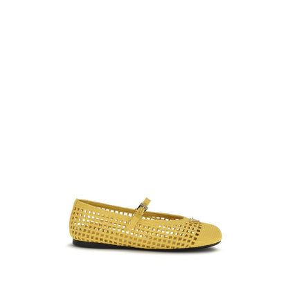 Prada Multicolor Cotton Ballerinas With Comfortable Daily Fit
