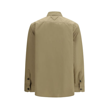 Camisa Oversize Algodón Prada Beige Primavera Verano 2026