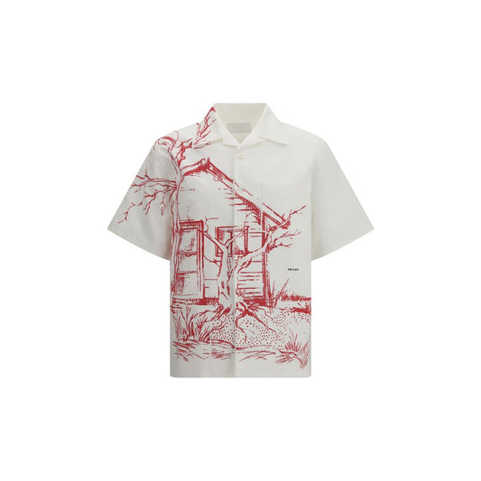 Camisa Blanca de Algodón Prada