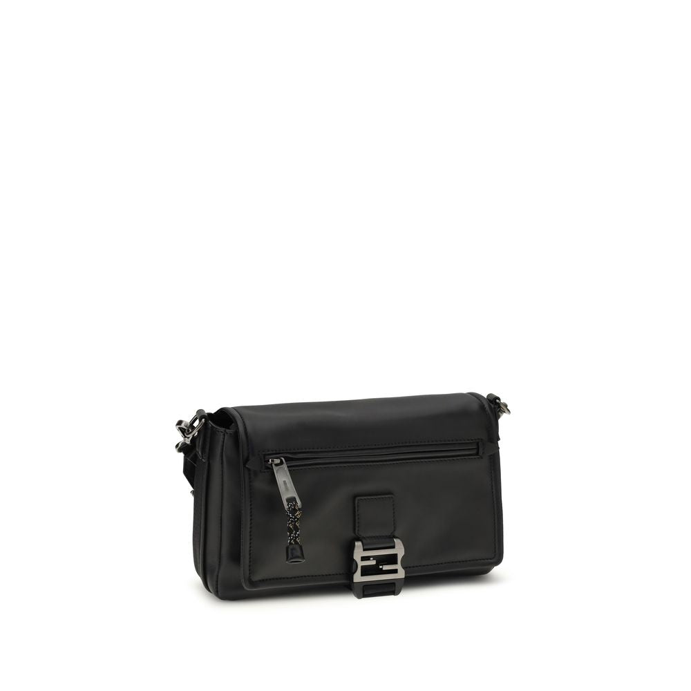 Fendi Bolso De Hombro De Piel De VacunoBos Taurus Negro