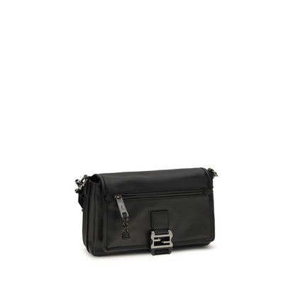 Fendi Bolso De Hombro De Piel De VacunoBos Taurus Negro