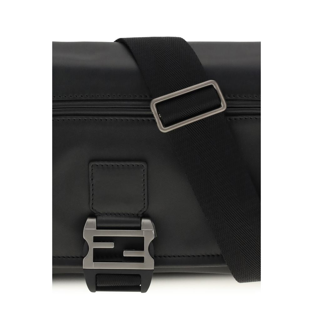 Fendi Bolso De Hombro De Piel De VacunoBos Taurus Negro