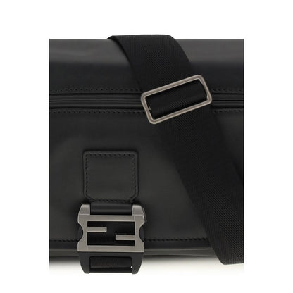 Fendi Bolso De Hombro De Piel De VacunoBos Taurus Negro