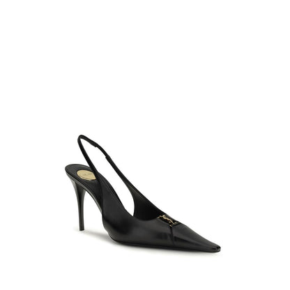 Saint Laurent Tacones Altos Negro Piel De Becerro Bos Taurus