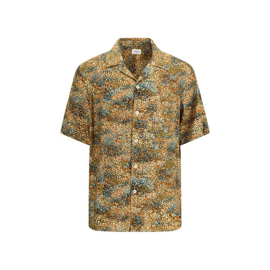 Camisa estampada multicolor de viscosa Saint Laurent