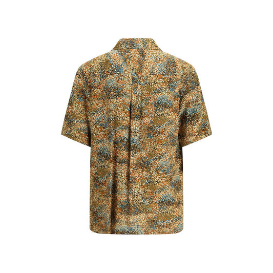 Camisa estampada multicolor de viscosa Saint Laurent