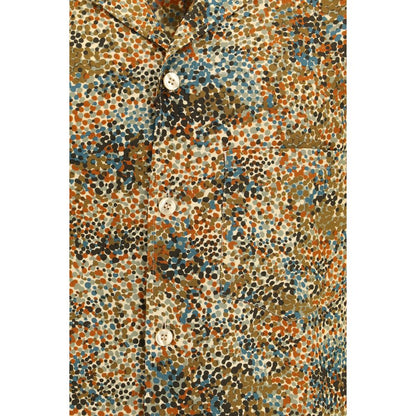 Camisa estampada multicolor de viscosa Saint Laurent