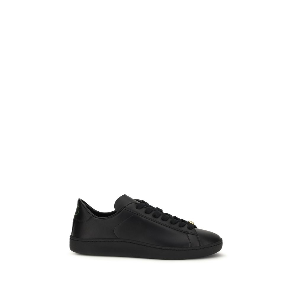 Baskets Valentino Garavani Bos Taurus Cuir De Veau Noir