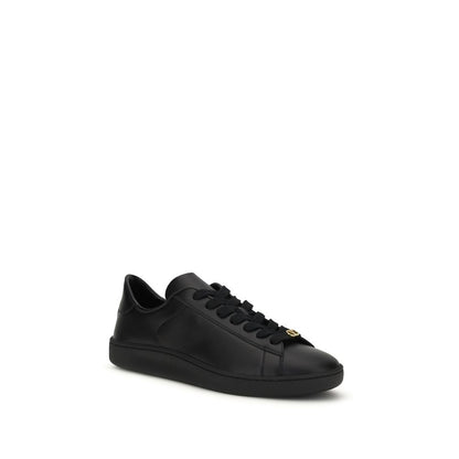 Baskets Valentino Garavani Bos Taurus Cuir De Veau Noir