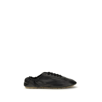 Saint Laurent Baskets Cuir de Veau Noir Bos Taurus