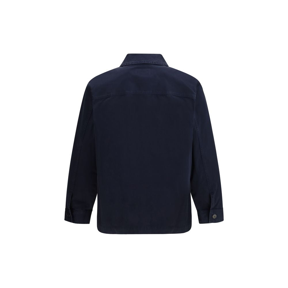 Chaqueta de mezclilla de algodón azul Saint Laurent