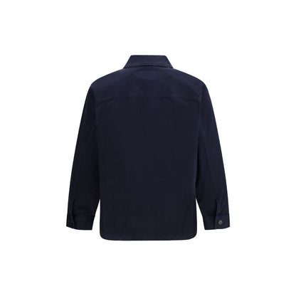 Chaqueta de mezclilla de algodón azul Saint Laurent
