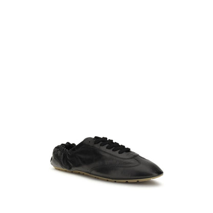 Saint Laurent Baskets Cuir de Veau Noir Bos Taurus