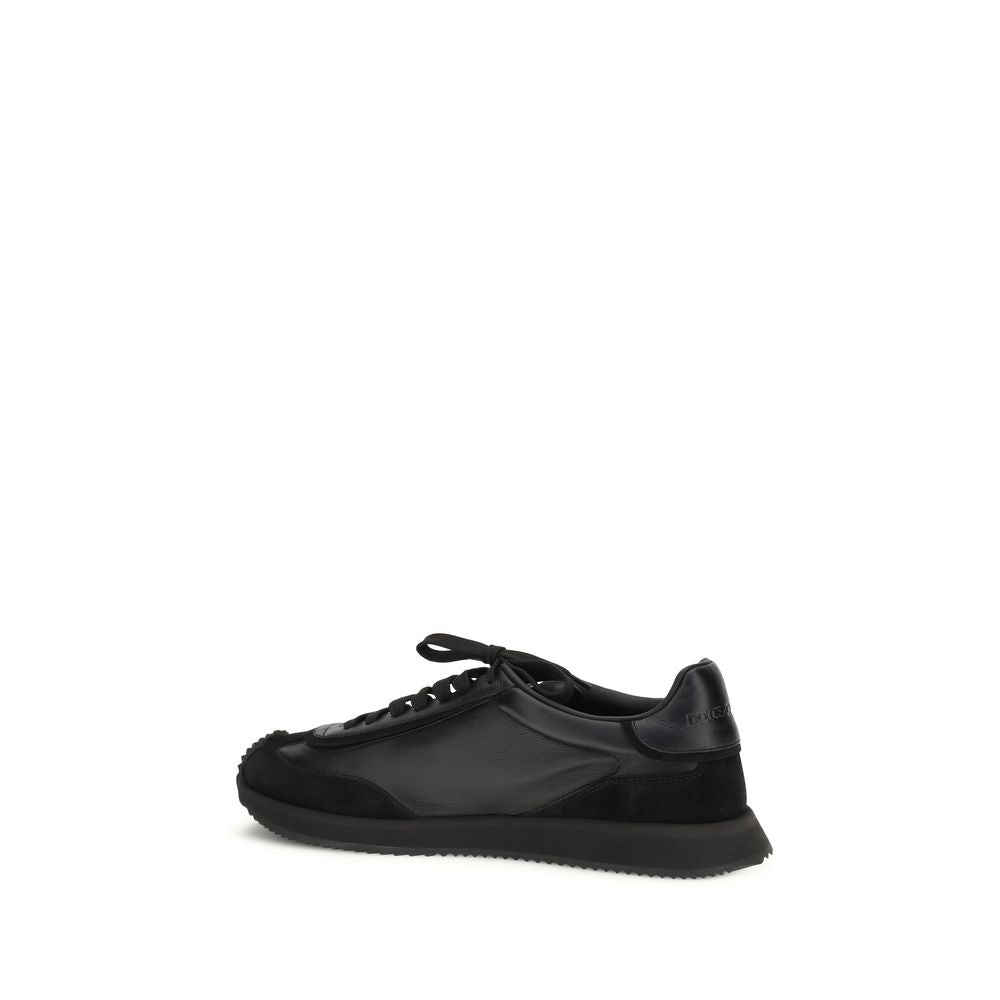 Zapatillas deportivas Dolce & Gabbana de piel de becerro negra Bos Taurus