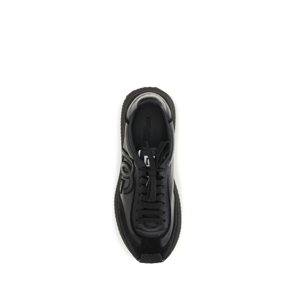 Zapatillas deportivas Dolce & Gabbana de piel de becerro negra Bos Taurus